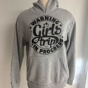 GRAY Hoodie Girls Trip Graphic NWOT